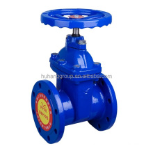 non rising stem double flanged cast iron soft seated 4 inch gate valve